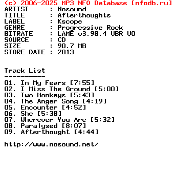 Nosound-Afterthoughts-2013