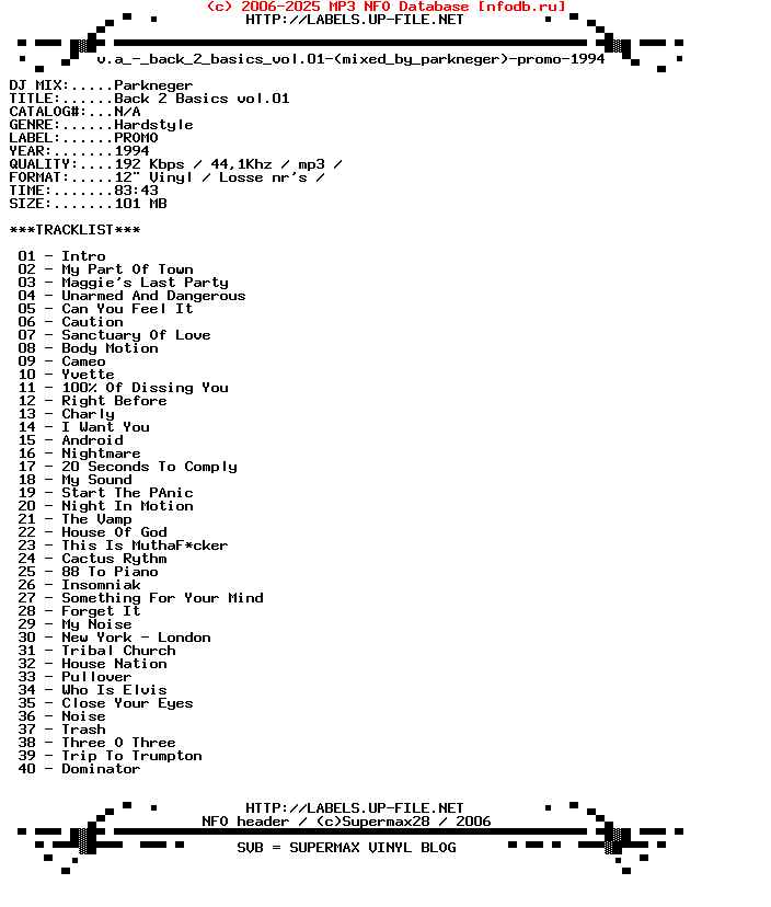 V.A._-_Back_2_Basics_Vol.01-(MIXED_BY_PARKNEGER)-Promo-1994-Svb