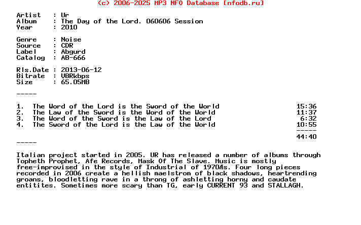 Ur-The_Day_Of_The_Lord_060606_Session-CDR-2010