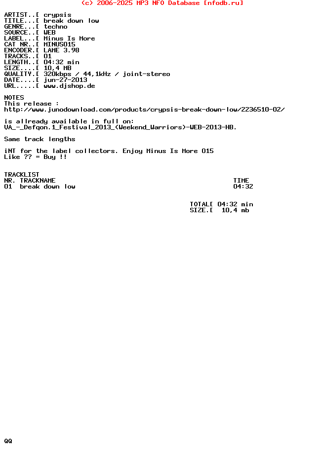 Crypsis_-_Break_Down_Low-(MINUS015)-WEB-2013