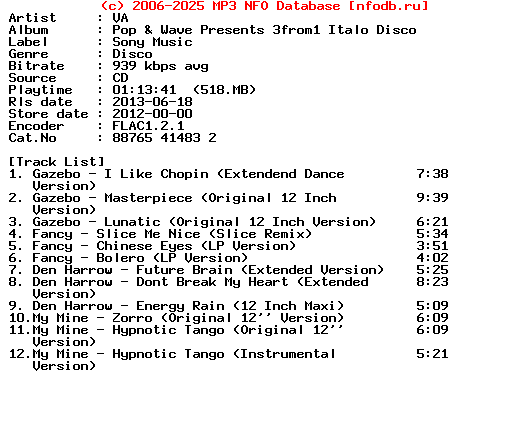 VA-Pop_And_Wave_Presents_3From1_Italo_Disco-CD-2012