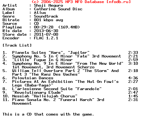 Shoji_Meguro-Catherine_Sound_Disc-Ost-CD-FLAC-2011
