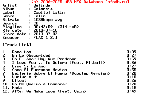 Belinda-Catarsis-ES-CD-FLAC-2013