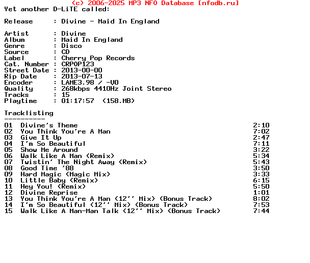 Divine-Maid_In_England-Remastered-CD-2013