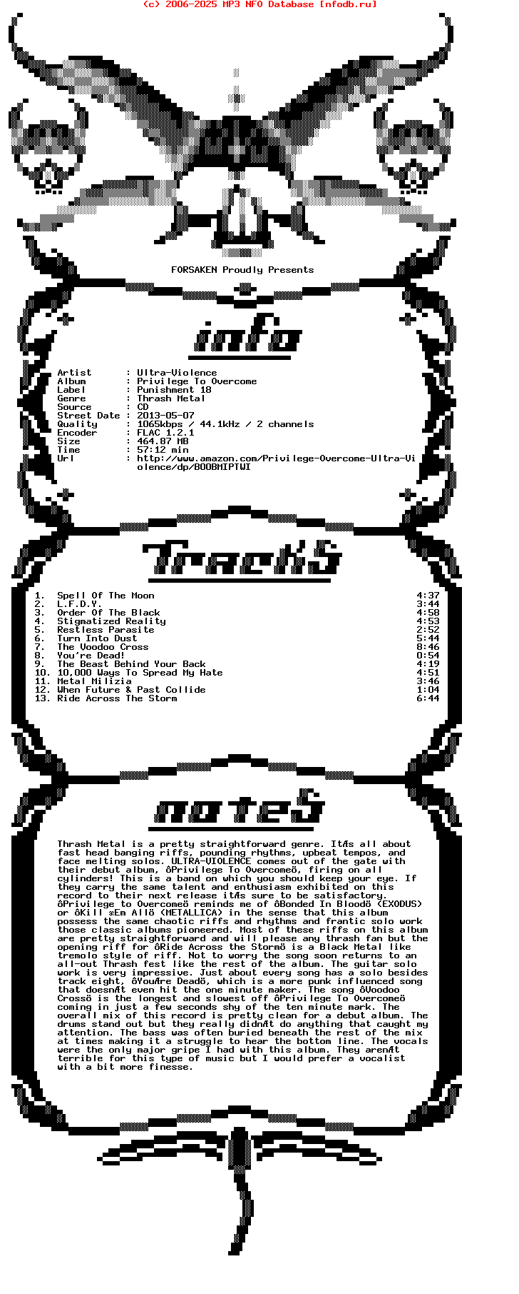 Ultra-Violence-Privilege_To_Overcome-CD-FLAC-2013