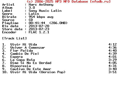 Marc_Anthony-3.0-ES-CD-FLAC-2013