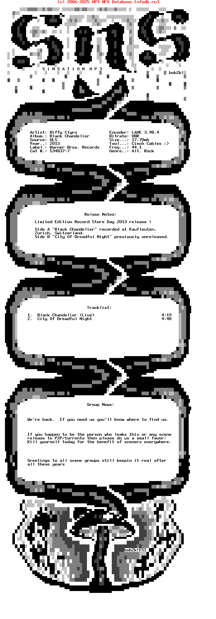 Biffy_Clyro-Black_Chandelier-2013-SnS