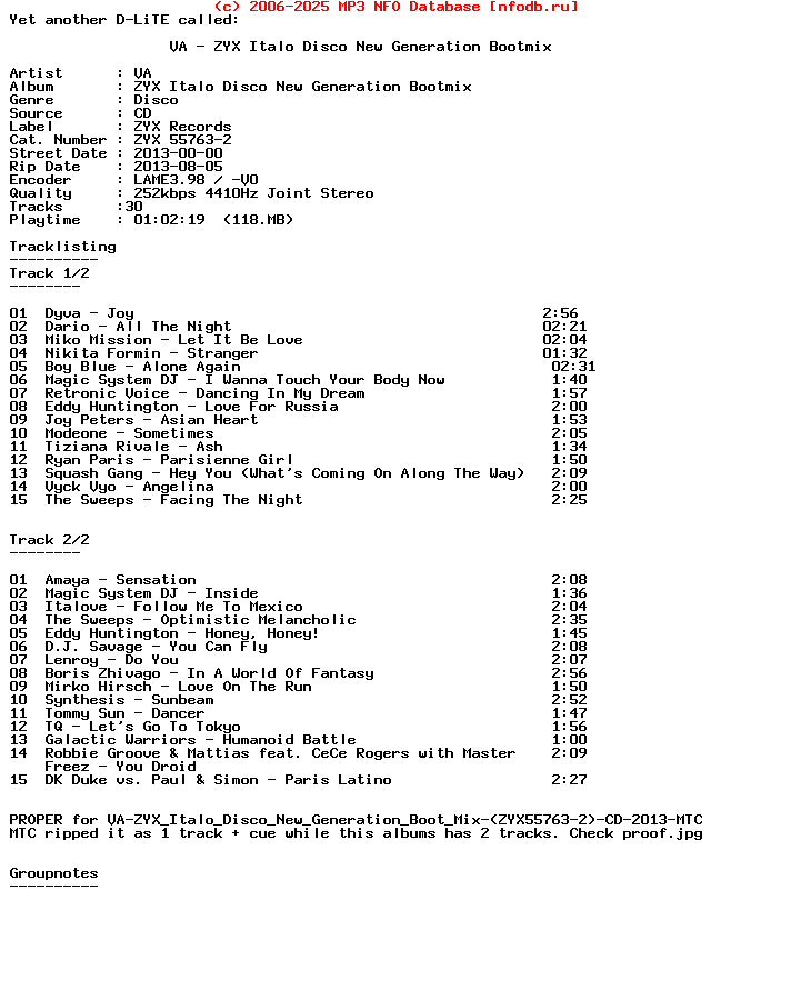 VA-Zyx_Italo_Disco_New_Generation_Bootmix-PROPER-CD-2013