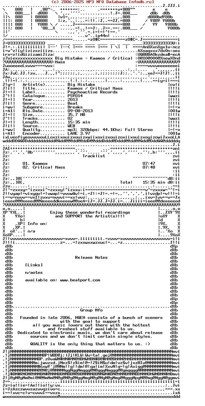 Big_Mistake_-_Kaamos__Critical_Mass-(PSY014)-WEB-2013-HQEM