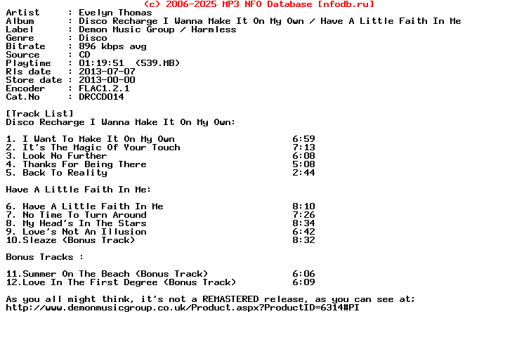 Evelyn_Thomas-Disco_Recharge_I_Wanna_Make_It_On_My_Own_Have_A_Little_Faith_In_Me-CD-2013