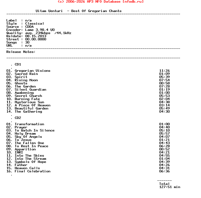 Vitam_Venturi-Best_Of_Gregorian_Chants-2CD-2013
