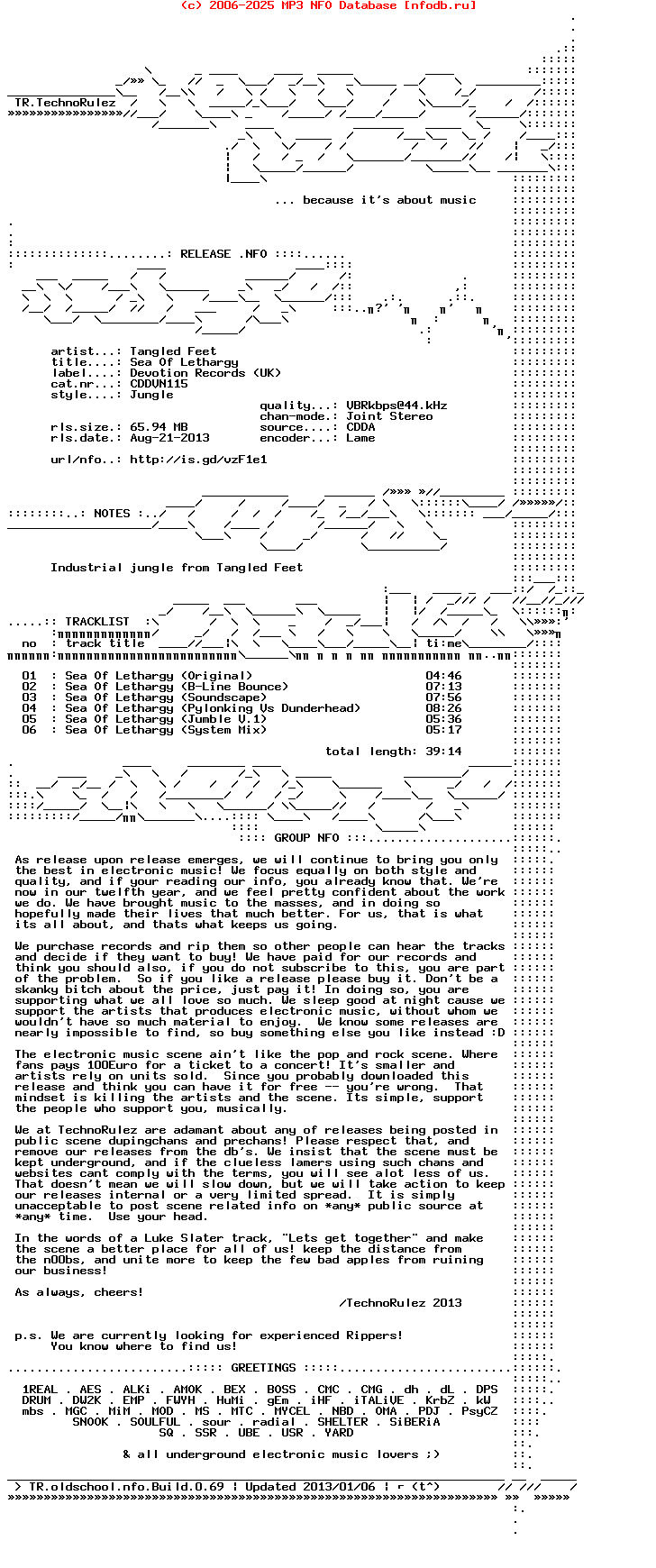 Tangled_Feet_-_Sea_Of_Lethargy_(CDDVN115)-CDM-1995-TR