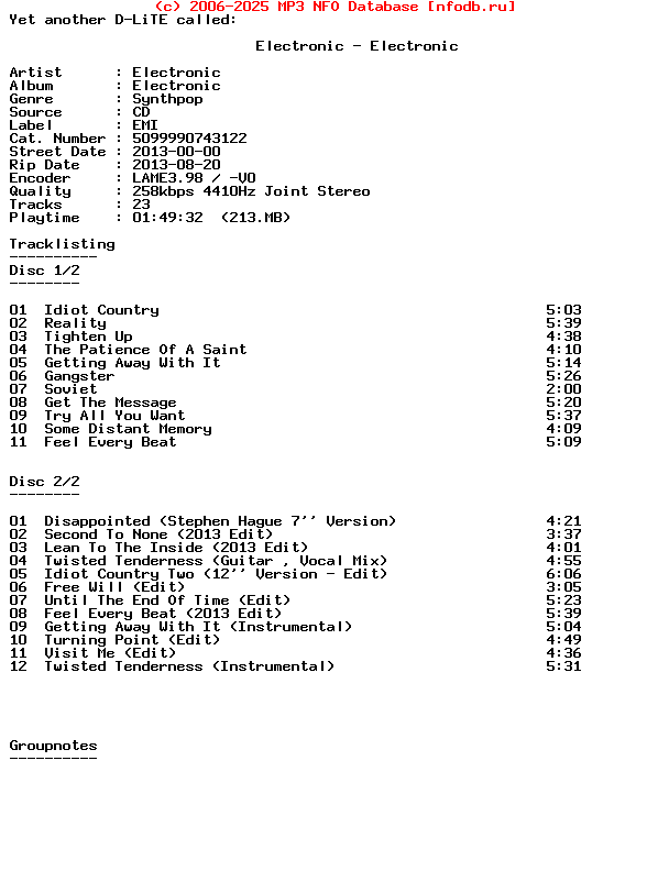 Electronic-Electronic-Special_Edition-2CD-2013