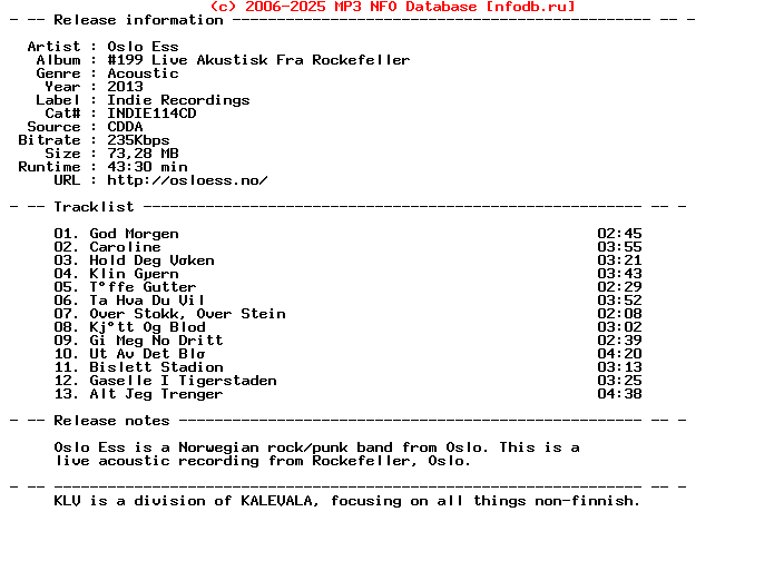 Oslo_Ess-199_Live_Akustisk_Fra_Rockefeller-NO-2013-Klv