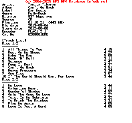 Tanita_Tikaram-Cant_Go_Back-Deluxe_Edition-2CD-2012