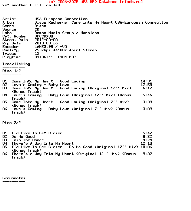 Usa-European_Connection-Disco_Recharge_Come_Into_My_Heart__Usa-European_Connection-Special_Edition-2CD-2012