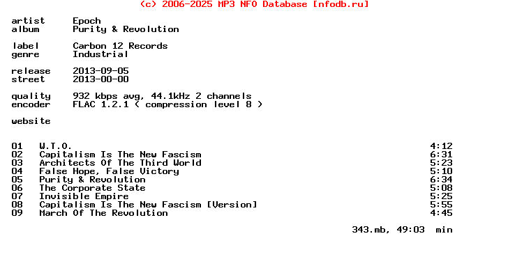 Epoch-Purity_And_Revolution-CD-FLAC-2013