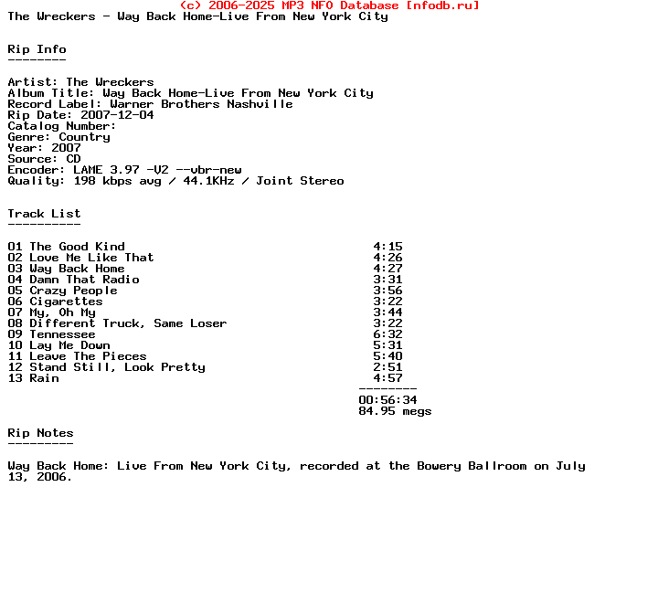 The_Wreckers-Way_Back_Home-Live_From_New_York_City-2007