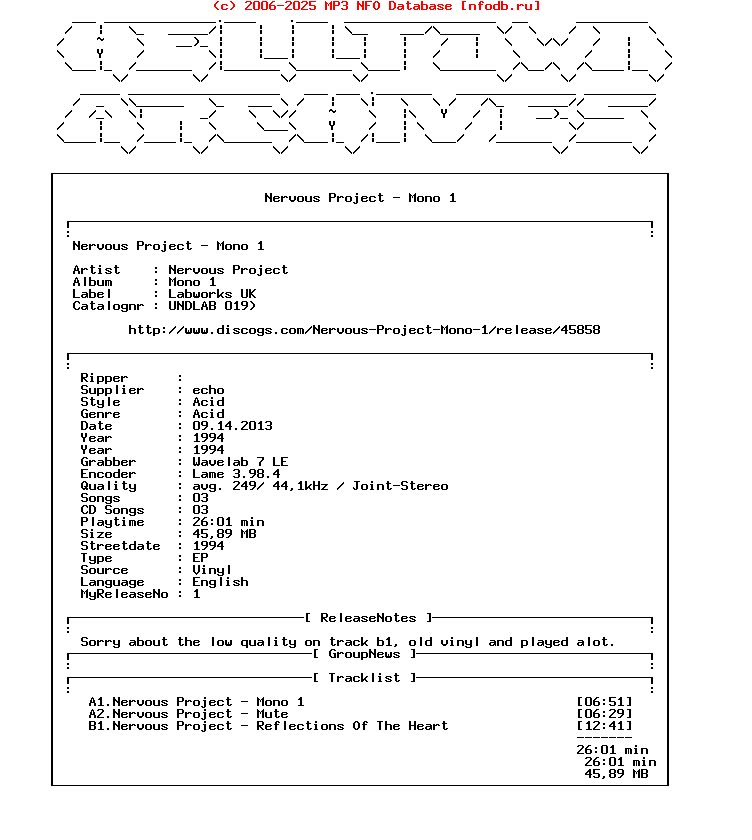 Nervous_Project_-_Mono_1-(UNDLAB_019)-Vinyl-1994-Hta