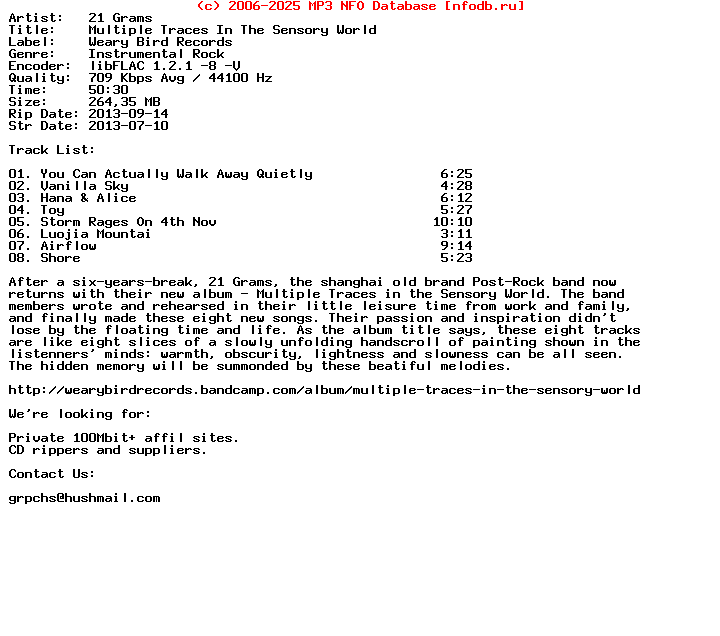 21_Grams-Multiple_Traces_In_The_Sensory_World-CD-FLAC-2013