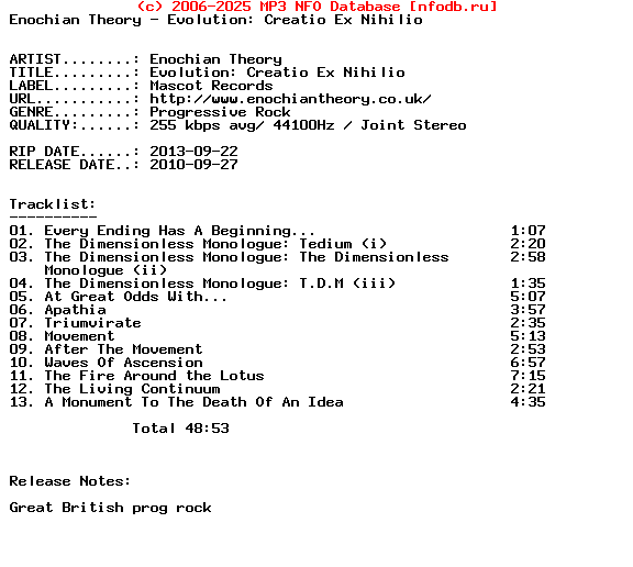 Enochian_Theory-Evolution_Creatio_Ex_Nihilio-2010