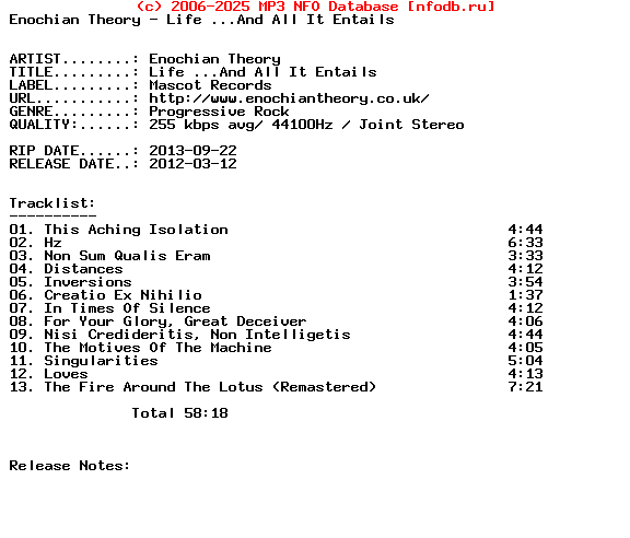 Enochian_Theory-Life_And_All_It_Entails-2012