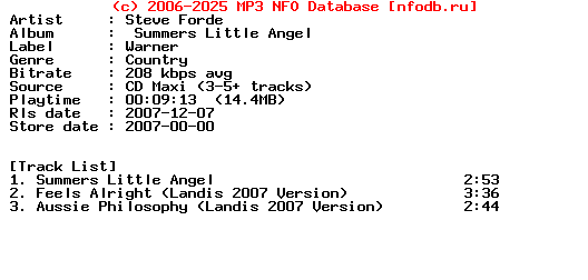 Steve_Forde-Summers_Little_Angel-(CDM)-2007