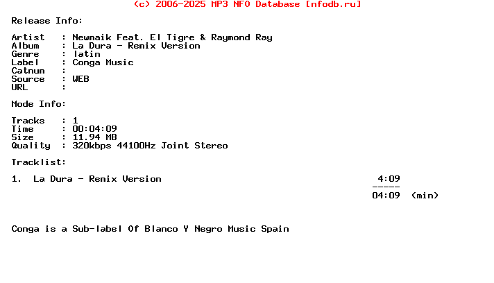 Newmaik_Feat._El_Tigre_And_Raymond_Ray-La_Dura_-_Remix_Version-WEB-2012