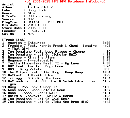 VA-To_The_Club_6-Promo-CDR-2006