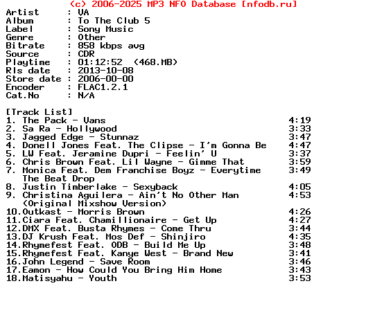 VA-To_The_Club_5-Promo-CDR-2006