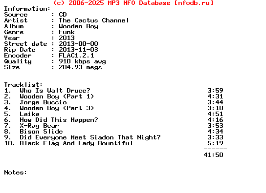 The_Cactus_Channel-Wooden_Boy-CD-2013