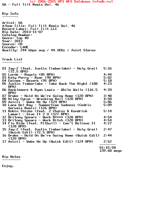 VA-Full_Tilt_Remix_Vol._46-2013