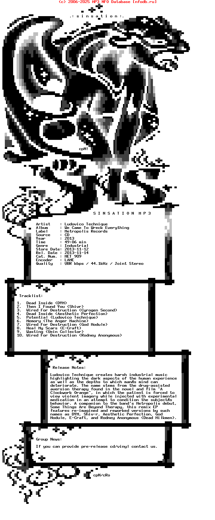 Ludovico_Technique-We_Came_To_Wreck_Everything-2013-SnS