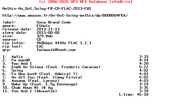 Methis-On_Dot_Soley-FLAC-FR-2013-Fwi