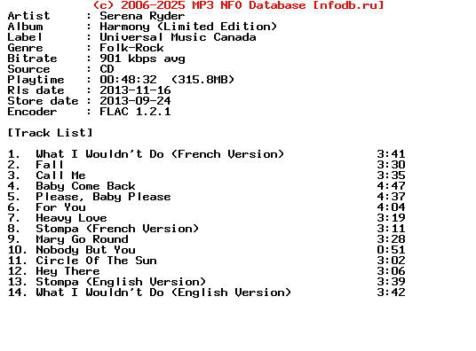Serena_Ryder-Harmony-Limited_Edition-CD-FLAC-2013