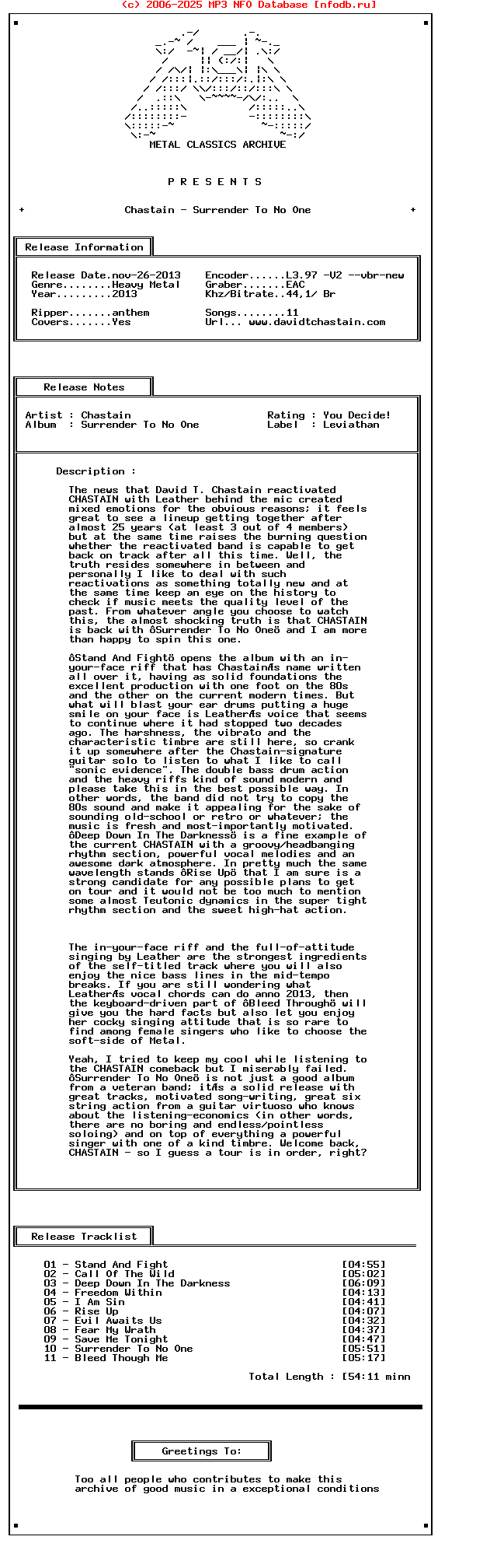 Chastain_-_Surrender_To_No_One-2013-Mca_Int