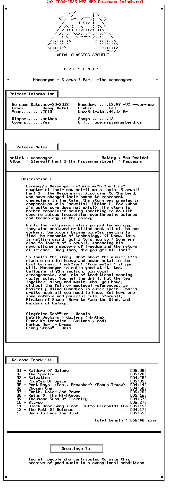 Messenger_-_Starwolf_Part_1-The_Messengers-Ltd.Ed._Digipak-2013-Mca_Int