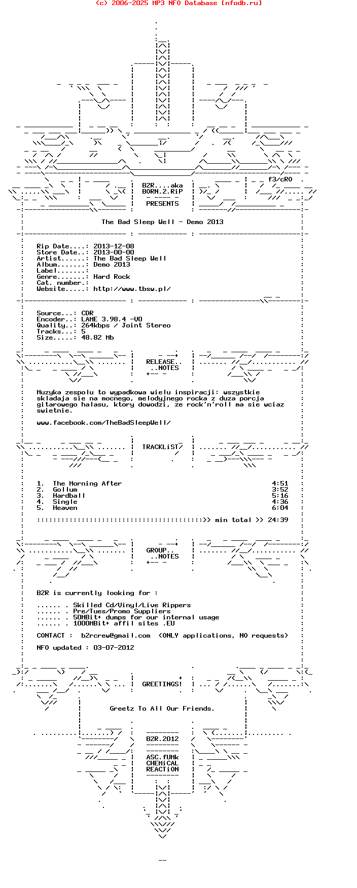 The_Bad_Sleep_Well-Demo_2013-CDR-2013