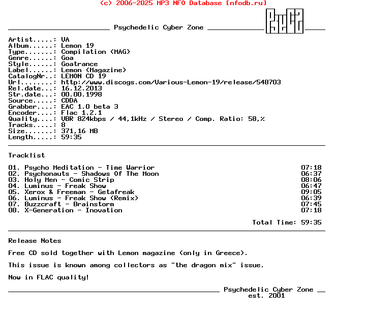 VA_-_Lemon_19-MAG-CD-FLAC-1998-PsyCZ