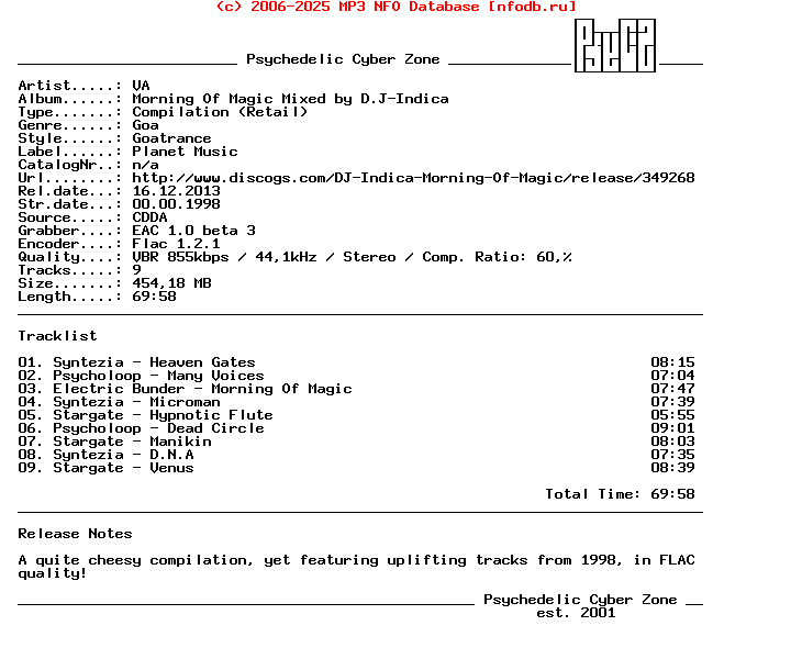VA_-_Morning_Of_Magic_Mixed_By_D.J-Indica-CD-FLAC-1998-PsyCZ