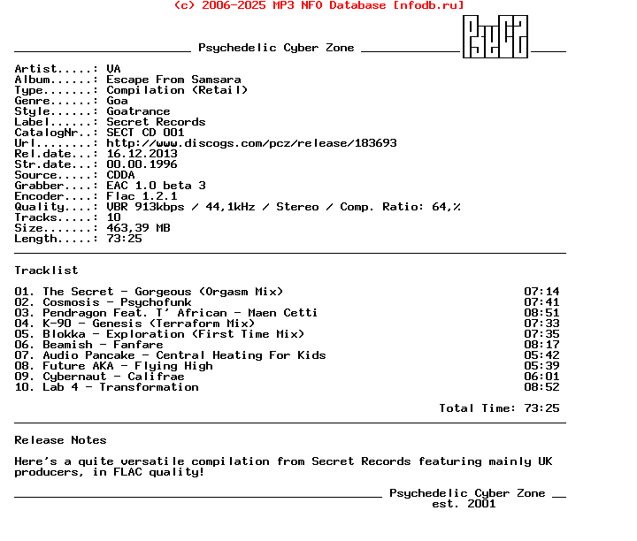 VA_-_Escape_From_Samsara-CD-FLAC-1996-PsyCZ