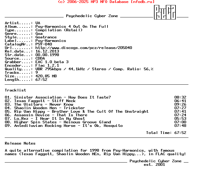 VA_-_Psy-Harmonics_4_Out_On_The_Full-CD-FLAC-1998-PsyCZ