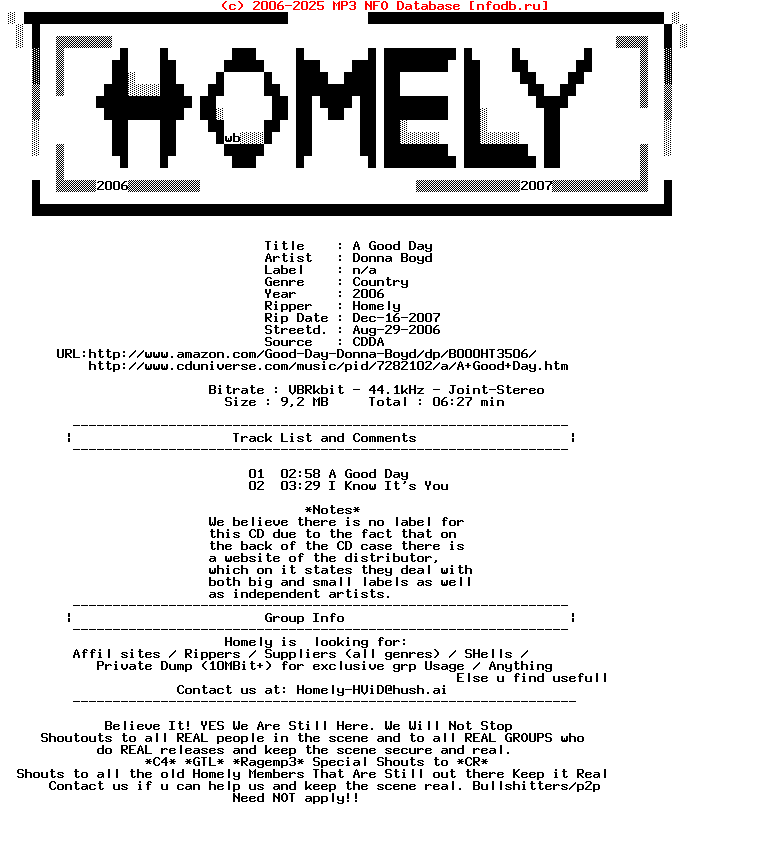 Donna_Boyd-A_Good_Day-(CDS)-2006-Homely