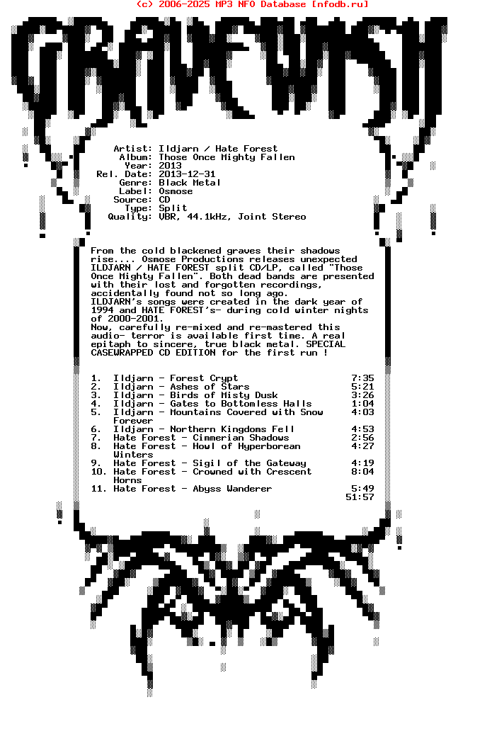 Ildjarn_-_Hate_Forest-Those_Once_Mien-Splillen-Split-2013
