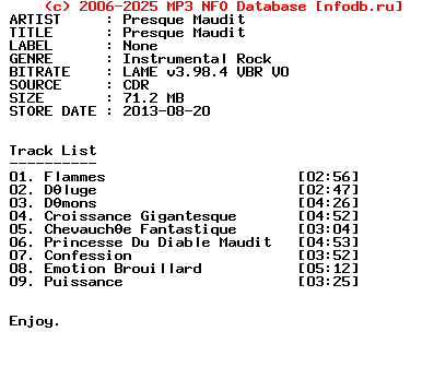 Presque_Maudit-Presque_Maudit-CDR-2013