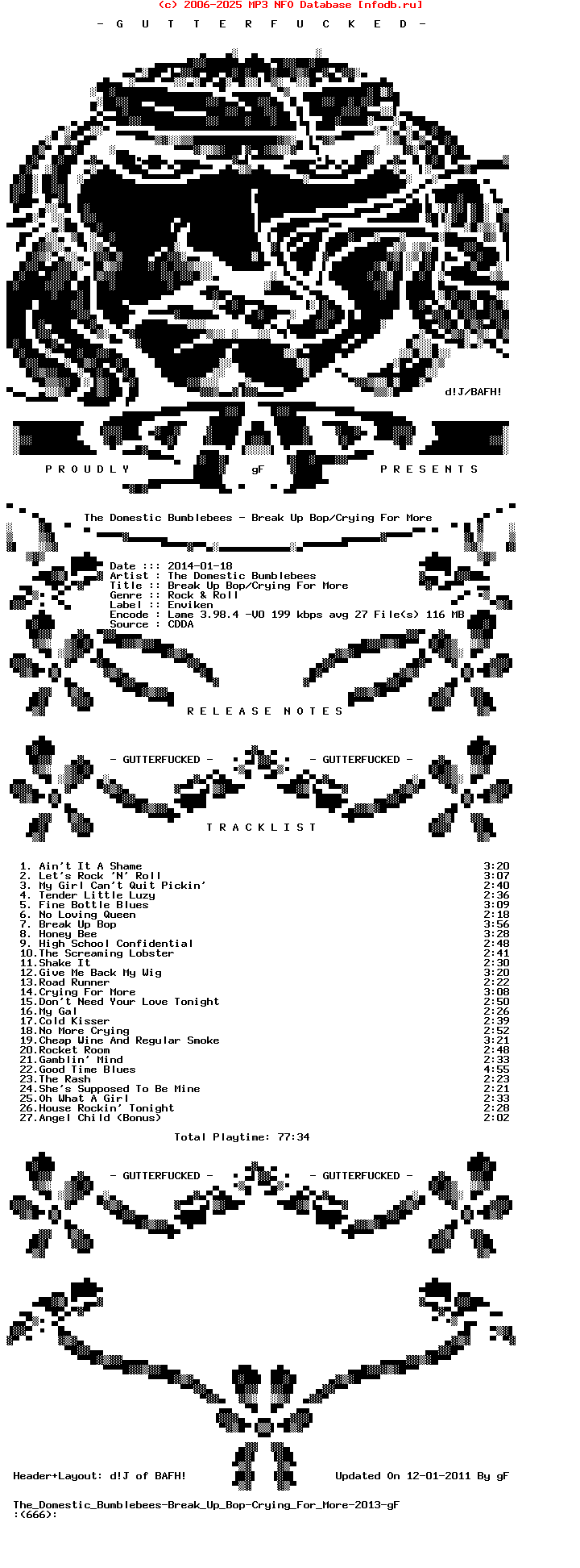 The_Domestic_Bumblebees-Break_Up_Bop-Crying_For_More-2013