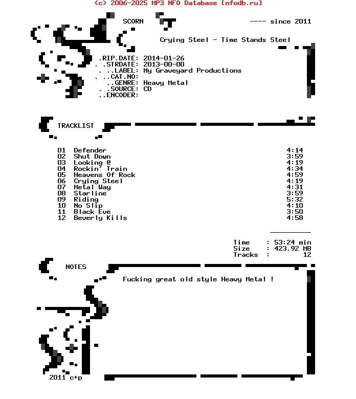 Crying_Steel-Time_Stands_Steel-CD-2013