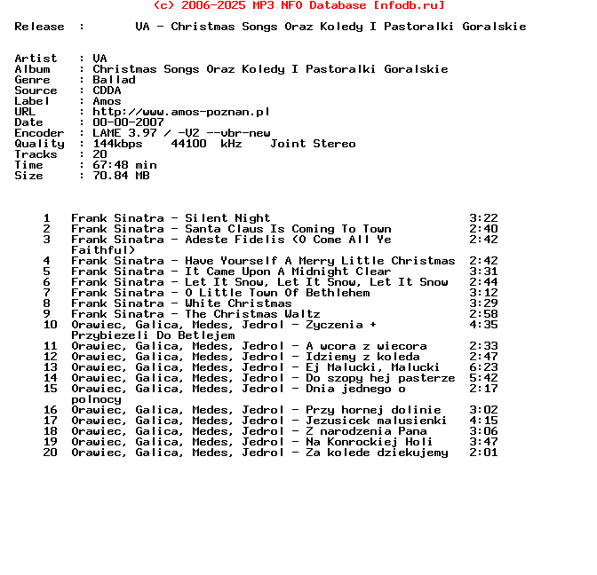 VA-Christmas_Songs_Oraz_Koledy_I_Pastoralki_Goralskie-Mag_CD-2007