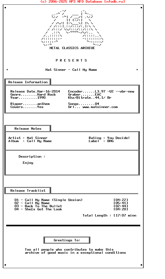 Mat_Sinner_-_Call_My_Name-CDS-1990-Mca_Int