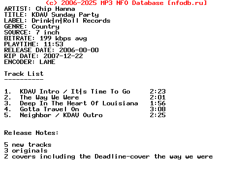 Chip_Hanna-Kdav_Sunday_Party-VLS-2006
